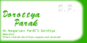 dorottya parak business card